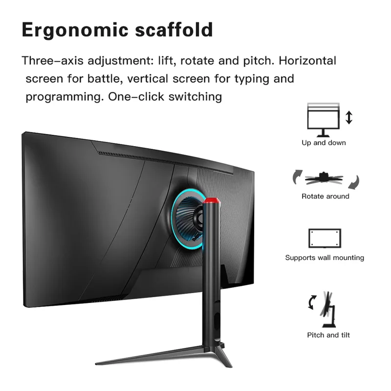 工場卸売 34インチ曲面LED液晶PCゲーミングモニター 新 - Pc Gaming Cost のレビューと価格