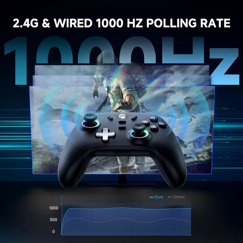 PC用ワイヤレスゲーミングコントローラー - ホール効果ジョ - Joystick Pc Gaming のレビューと価格