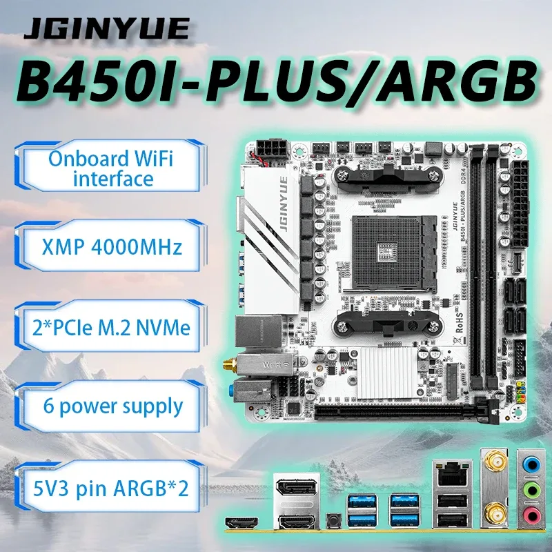 JGINYUE B450 ITXマザーボードセット AMD  - Pc Gaming Itx のレビューと価格