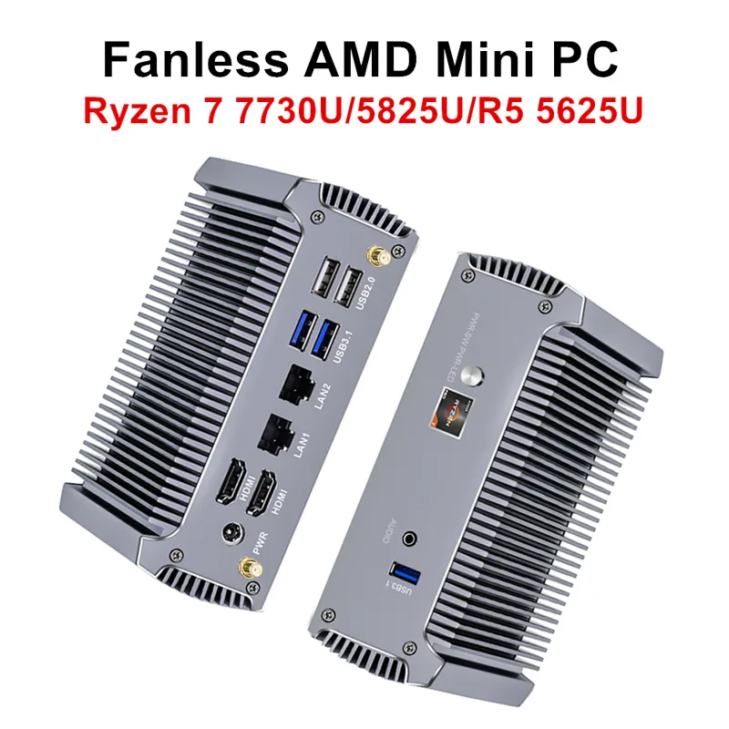 Topton FU02ファンレスミニPC AMD Ryzen - Pc Gaming Ryzen 7 のレビューと価格