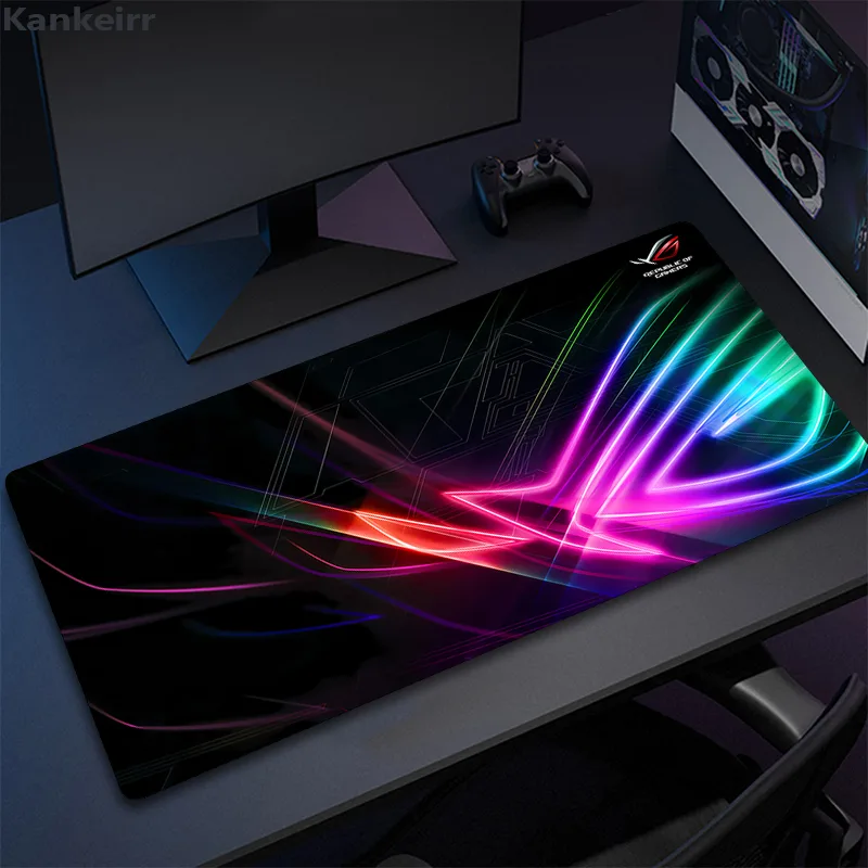 Asus Rog 黒マウスパッドアニメマウスマットゲームコン - Pc Gaming Asus のレビューと価格