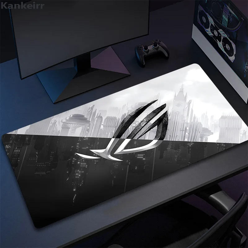 Asus Rog 黒マウスパッドアニメマウスマットゲームコン - Pc Gaming Asus のレビューと価格