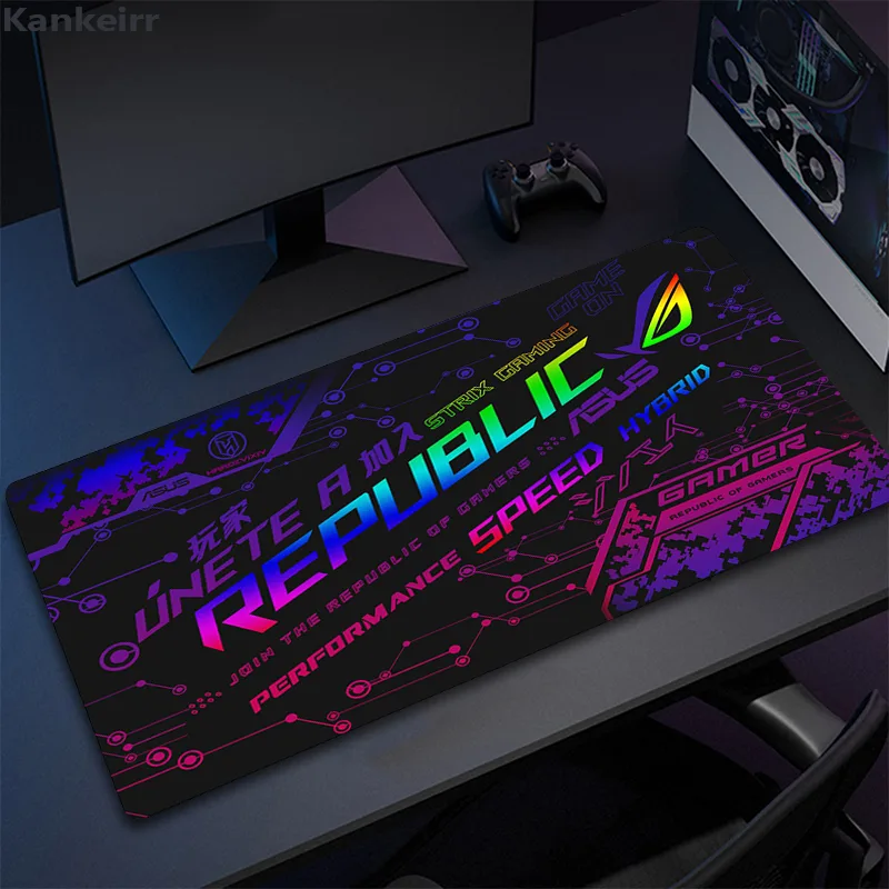 Asus Rog 黒マウスパッドアニメマウスマットゲームコン - Pc Gaming Asus のレビューと価格