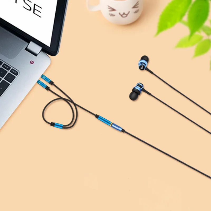 ユニバーサル PC ラップトップヘッドフォンスプリッターケー - Pc Gaming Earphones のレビューと価格