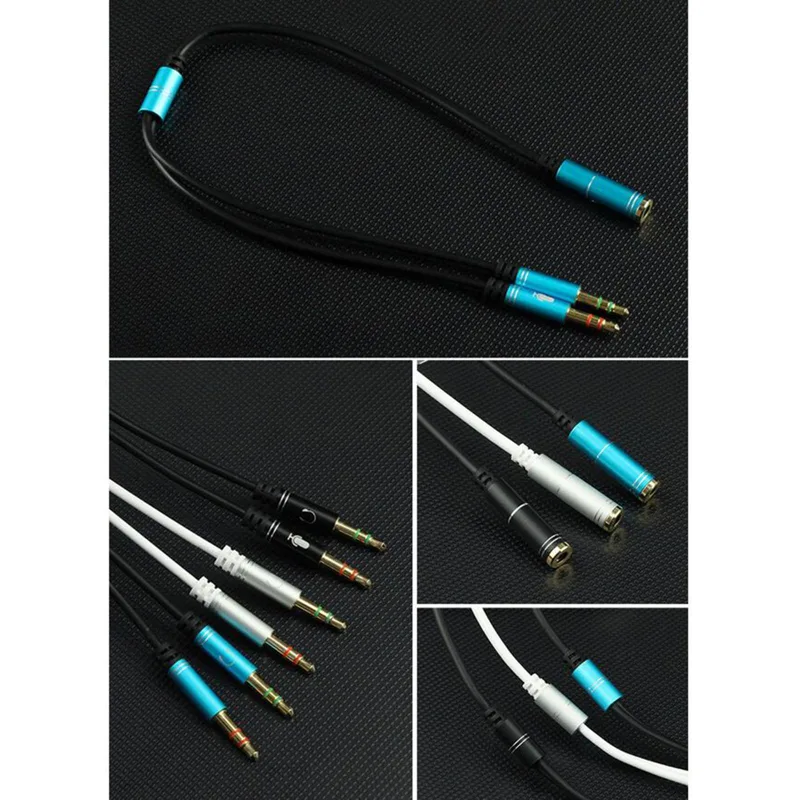 ユニバーサル PC ラップトップヘッドフォンスプリッターケー - Pc Gaming Earphones のレビューと価格
