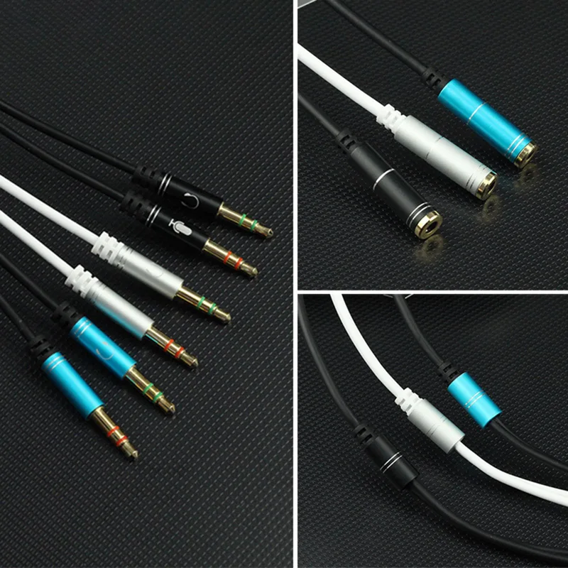 ユニバーサル PC ラップトップヘッドフォンスプリッターケー - Pc Gaming Earphones のレビューと価格