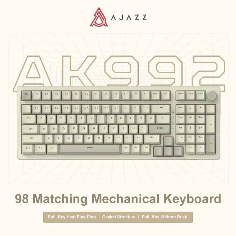 Ajazz-有線メカニカルゲーミングキーボード,ホットスワッ - Pc Gaming Fullset のレビューと価格