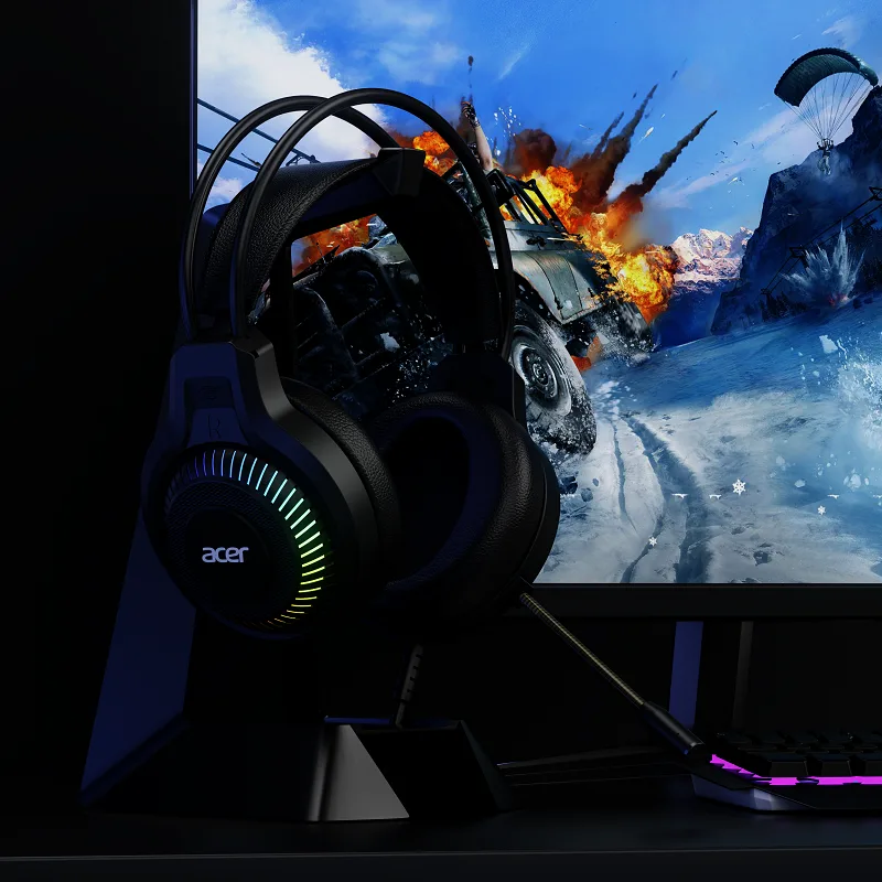 エイサーゲーミングヘッドセットゲーマー 7.1 ステレオ仮想 - Pc Gaming Vr Headset のレビューと価格