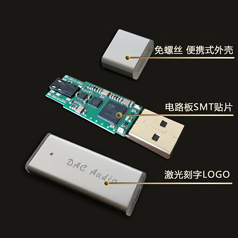 USB ミニポータブル DAC デコーダーヘッドフォンアンプ - Sound Card Usb のレビューと価格