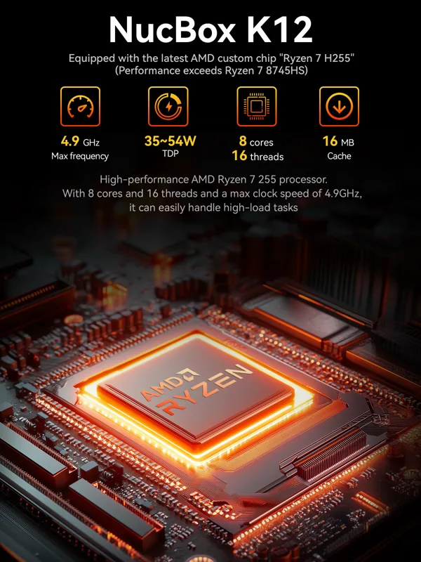 GMKtec ミニ PC K12 Nucbox AMD Ry - Pc Gaming Ryzen 7 のレビューと価格