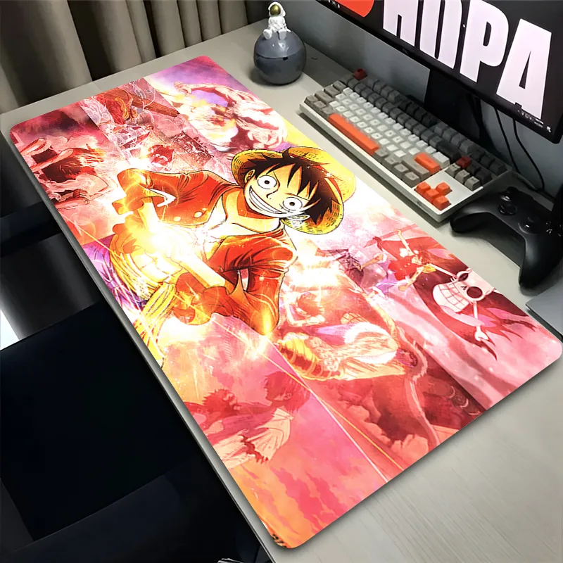 大型マウスパッド ワンピース ルフィ アニメ 拡張デスクマッ - Pc Gaming Keyboard のレビューと価格