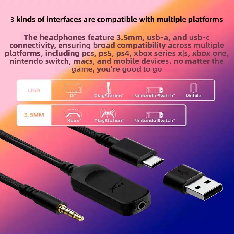 オリジナル Hyperx ヘッドフォン Cloud 3 サウ - Sound Card Usb のレビューと価格