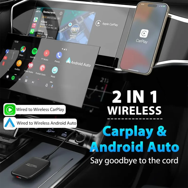 CarPlayアダプターをワイヤレスにアップグレード、iOS - Sound Card Usb のレビューと価格