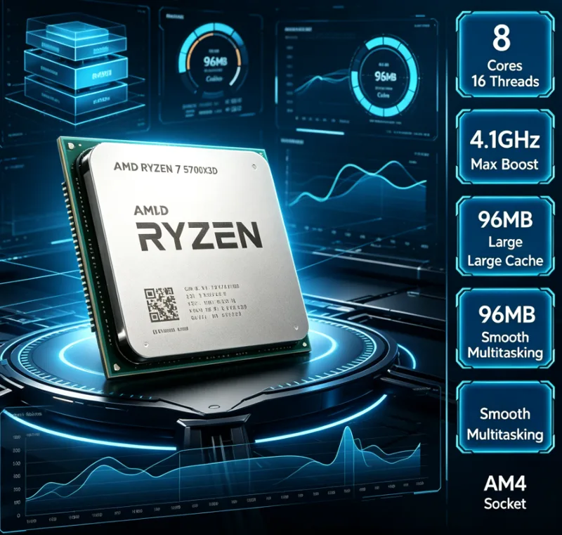 AMD Ryzen 7 5700X3D R7 5700X3D - Pc Gaming Ryzen 7 のレビューと価格