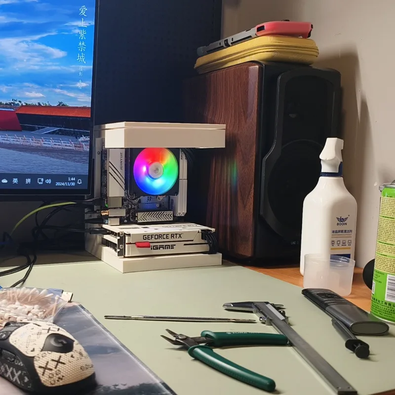 デスクトップシービュールームITXミニケース、17x17/1 - Pc Gaming Itx のレビューと価格